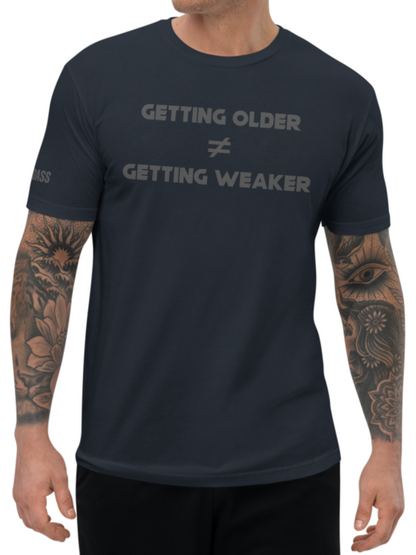 Getting Older is Not Getting Weaker Fitted Shirt